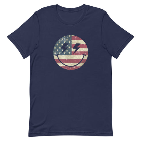 Patriot Smiley t-shirt - Mainstream Freedom