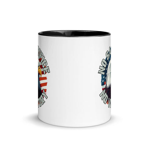 No Sacrifice No Victory Mug with Color Inside - Mainstream Freedom