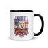 America One Nation Under God Mug with Color Inside - Mainstream Freedom