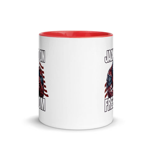 Jacked On Freedom Mug with Color Inside - Mainstream Freedom