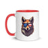 Furry Fox Mug with Color Inside - Mainstream Freedom