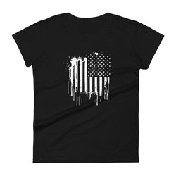 American Flag Women's short sleeve t-shirt - Mainstream Freedom