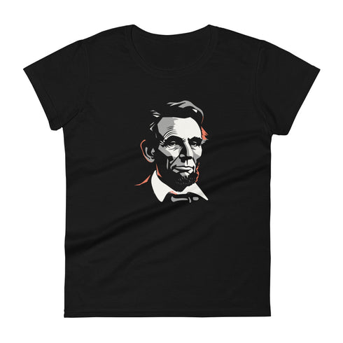 Abe Lincoln Women's short sleeve t-shirt - Mainstream Freedom