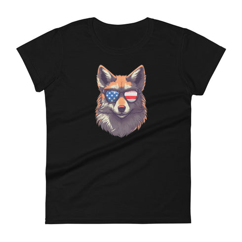 Furry Fox Women's short sleeve t-shirt - Mainstream Freedom