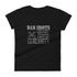 Ban Idiots Not Guns Women's short sleeve t-shirt - Mainstream Freedom
