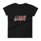 USA Grunge Women's short sleeve t-shirt - Mainstream Freedom