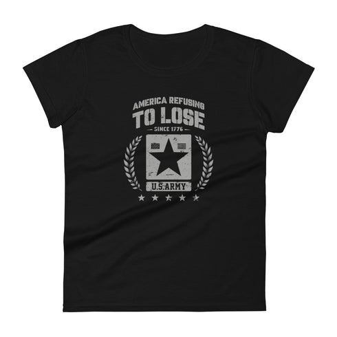 America Refusing To Lose Since 1776 Women's short sleeve t-shirt - Mainstream Freedom