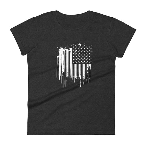 American Flag Women's short sleeve t-shirt - Mainstream Freedom