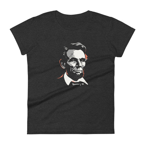 Abe Lincoln Women's short sleeve t-shirt - Mainstream Freedom