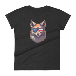Furry Fox Women's short sleeve t-shirt - Mainstream Freedom