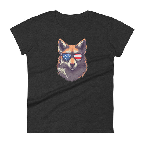 Furry Fox Women's short sleeve t-shirt - Mainstream Freedom