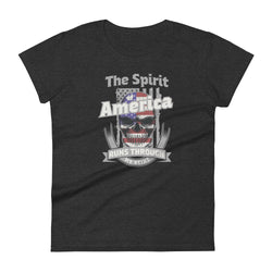 The Spirit of America Runs Through My Veins Women's short sleeve t-shirt - Mainstream Freedom