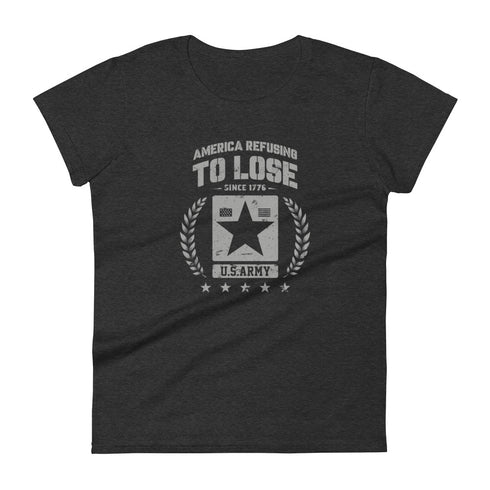 America Refusing To Lose Since 1776 Women's short sleeve t-shirt - Mainstream Freedom