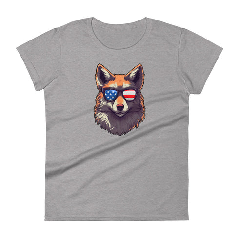 Furry Fox Women's short sleeve t-shirt - Mainstream Freedom