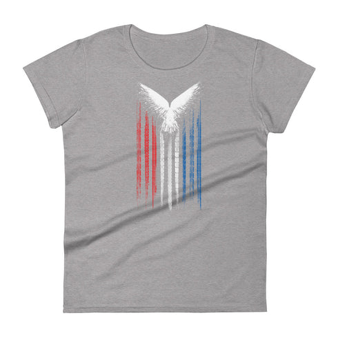 American Patriot Eagle Symbol Women's short sleeve t-shirt - Mainstream Freedom