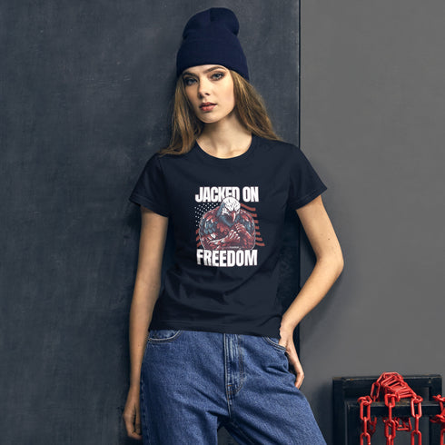 Jacked On Freedom Women's short sleeve t-shirt - Mainstream Freedom