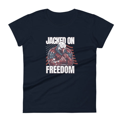 Jacked On Freedom Women's short sleeve t-shirt - Mainstream Freedom