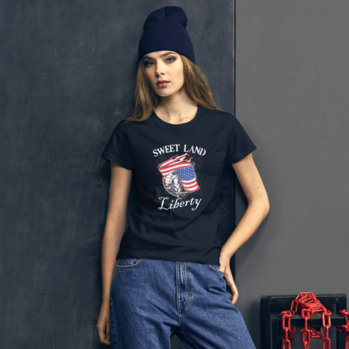Sweet Land Of Liberty Women's short sleeve t-shirt - Mainstream Freedom