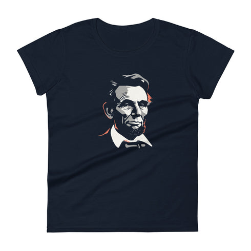 Abe Lincoln Women's short sleeve t-shirt - Mainstream Freedom