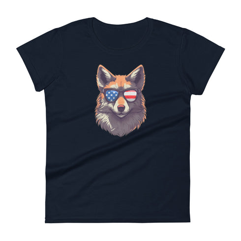Furry Fox Women's short sleeve t-shirt - Mainstream Freedom
