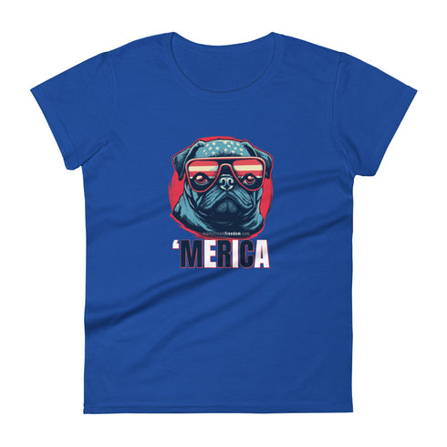 Merica Women's short sleeve t-shirt - Mainstream Freedom