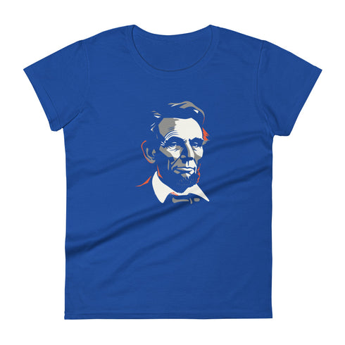 Abe Lincoln Women's short sleeve t-shirt - Mainstream Freedom