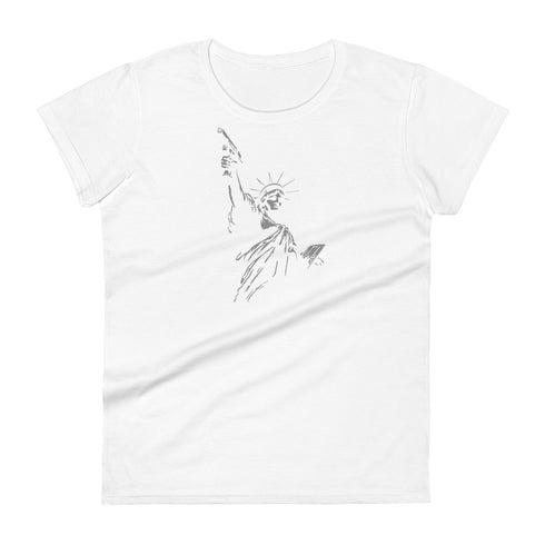 America : Land of the Gun Women's short sleeve t-shirt - Mainstream Freedom
