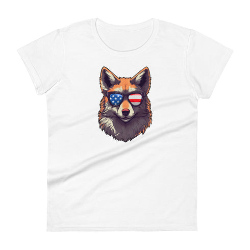 Furry Fox Women's short sleeve t-shirt - Mainstream Freedom