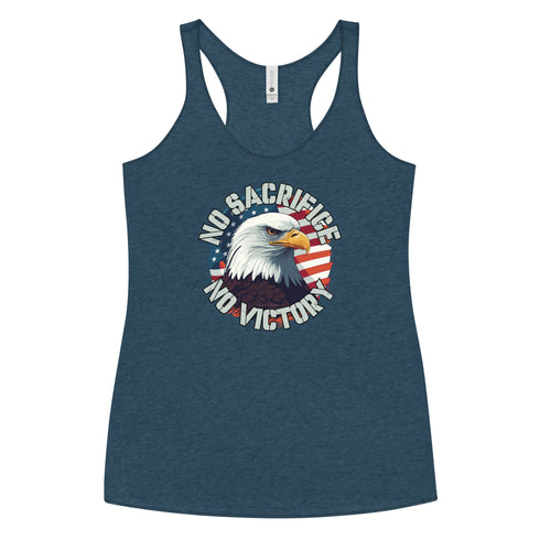 No Sacrifice No Victory Women's Tank Top - Mainstream Freedom