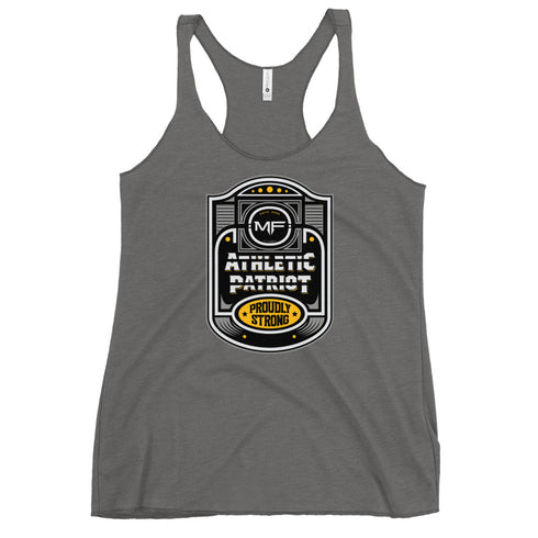 Athletic Patriot Proudly Strong Women's Tank Top - Mainstream Freedom