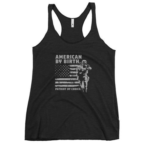American By Birth, Patriot By Choice Women's Tank Top - Mainstream Freedom