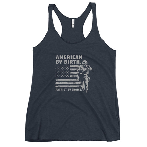 American By Birth, Patriot By Choice Women's Tank Top - Mainstream Freedom