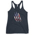 Patriot Grunge Slash Women's Tank Top - Mainstream Freedom