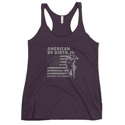 American By Birth, Patriot By Choice Women's Tank Top - Mainstream Freedom