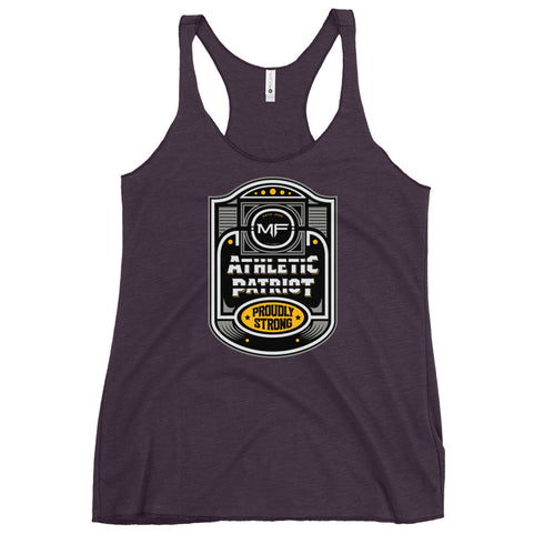 Athletic Patriot Proudly Strong Women's Tank Top - Mainstream Freedom