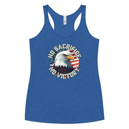No Sacrifice No Victory Women's Tank Top - Mainstream Freedom
