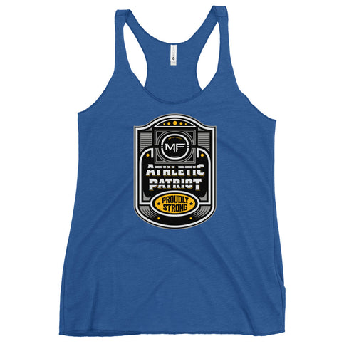 Athletic Patriot Proudly Strong Women's Tank Top - Mainstream Freedom