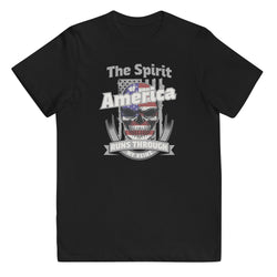 The Spirit of America Runs Through My Veins Youth jersey t-shirt - Mainstream Freedom