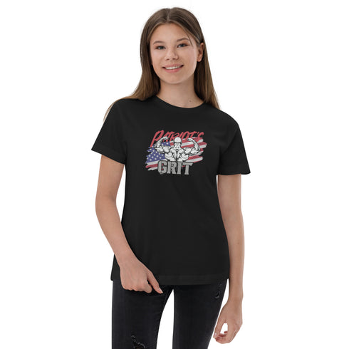Patriot's Grit Youth jersey t-shirt - Mainstream Freedom