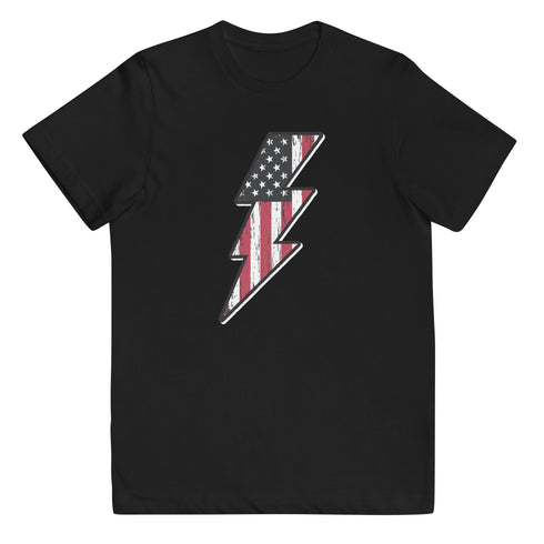 Lightning Bolt America Youth jersey t-shirt - Mainstream Freedom