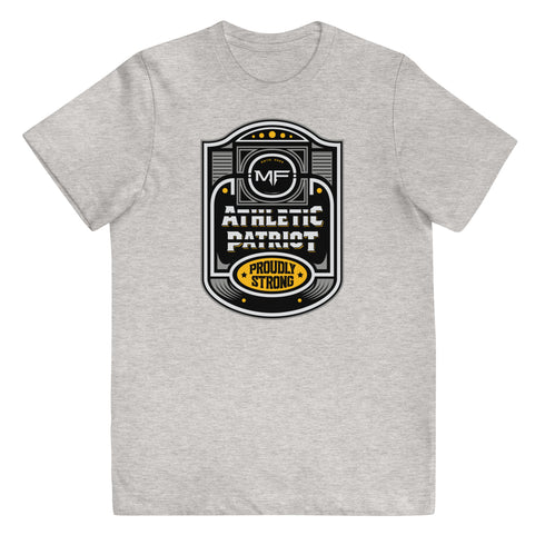 Athletic Patriot Proudly Strong Youth jersey t-shirt - Mainstream Freedom