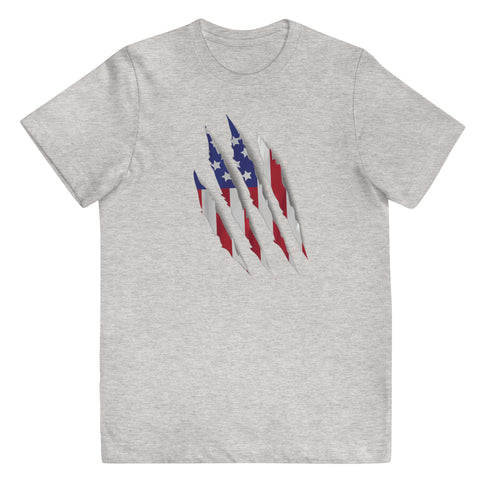 Patriot Grunge Slash Youth jersey t-shirt - Mainstream Freedom