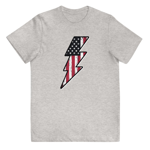 Lightning Bolt America Youth jersey t-shirt - Mainstream Freedom
