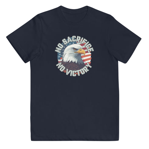 No Sacrifice No Victory Youth jersey t-shirt - Mainstream Freedom