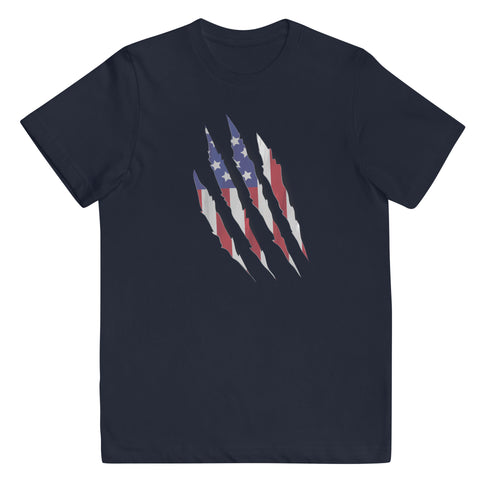 Patriot Grunge Slash Youth jersey t-shirt - Mainstream Freedom