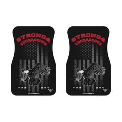 Strong & Courageous Eagle Car Mats (2x Front) - Mainstream Freedom