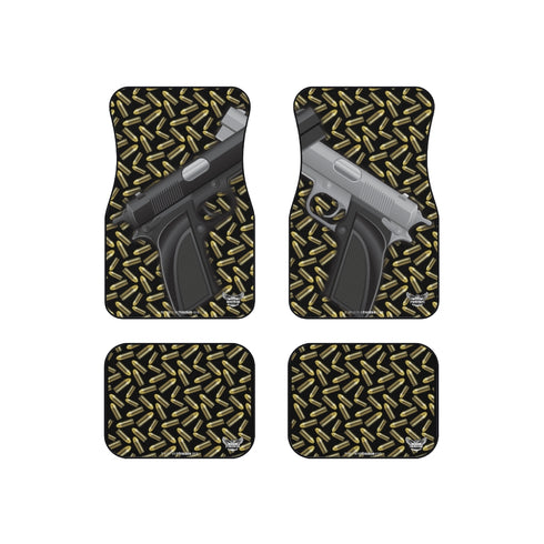 Dual Gun & Bullets Car Mats Pro 2A (Set of 4) - Mainstream Freedom