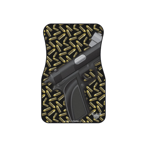 Dual Gun & Bullets Car Mats Pro 2A (Set of 4) - Mainstream Freedom