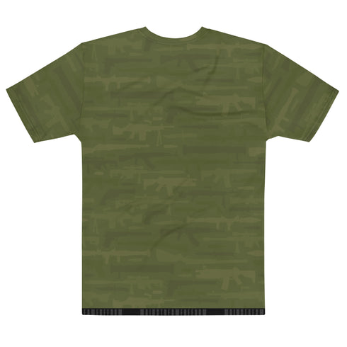 Military Symbolism Camo Men's All-Over Print Crew Neck T-Shirt - Mainstream Freedom
