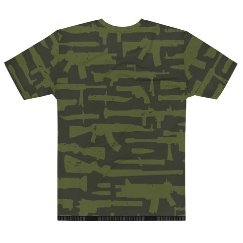 Assorted Guns Camo Men's All-Over Print Crew Neck T-Shirt - Mainstream Freedom